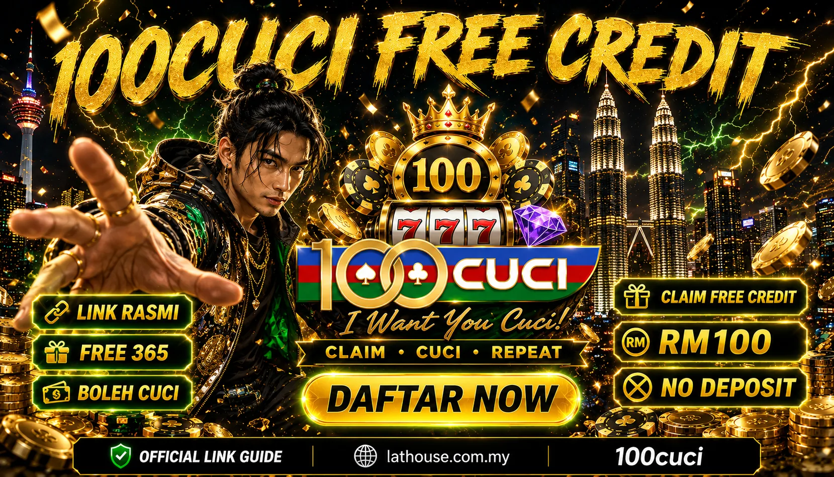 100cuci all-in-one online gaming app for Malaysia
